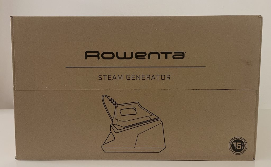Rowenta Eco Steam Pro DG9610 Dampfbügelstation im Karton von oben