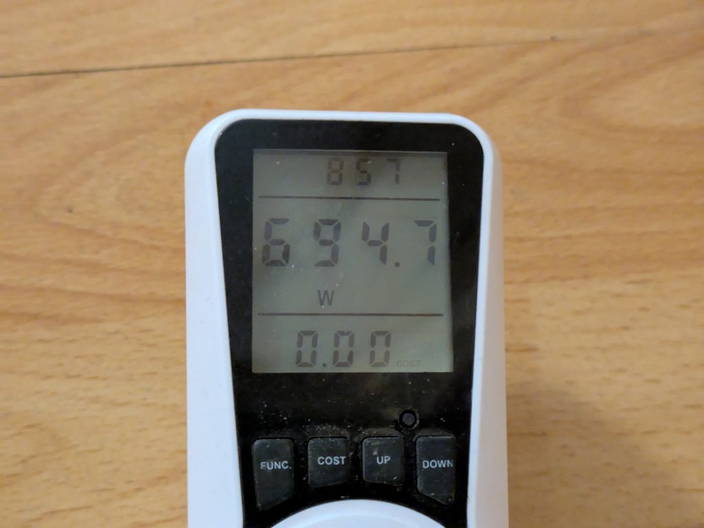Stromverbrauch der Beycold 900 Infrarotheizung (2)