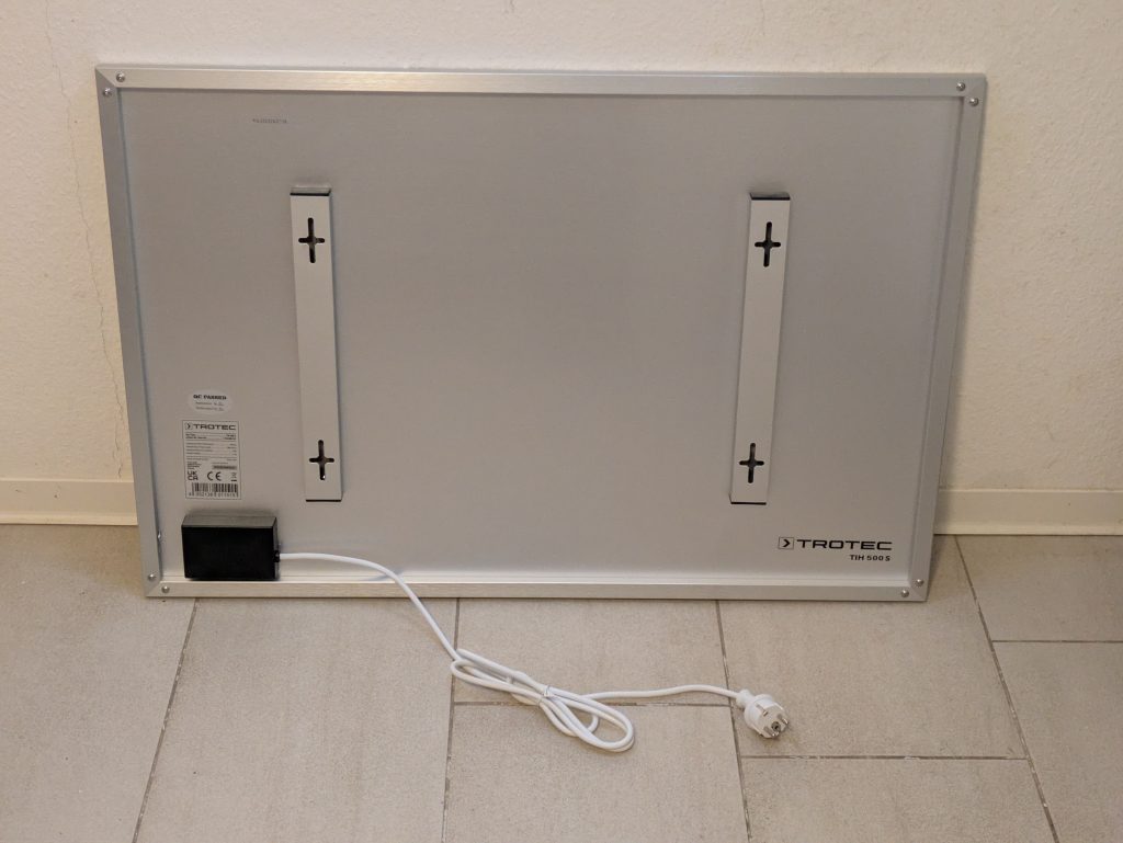TROTEC TIH 500 S Infrarotheizung von hinten