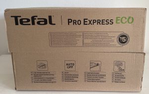 Tefal Pro Express Eco GV9E21E0 Dampfbügelstation im Karton von oben