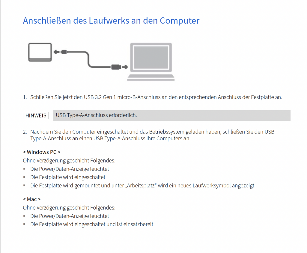 Toshiba Canvio Partner ‎HDTB510EK3AB externe Festplatte Bedienungsanleitung