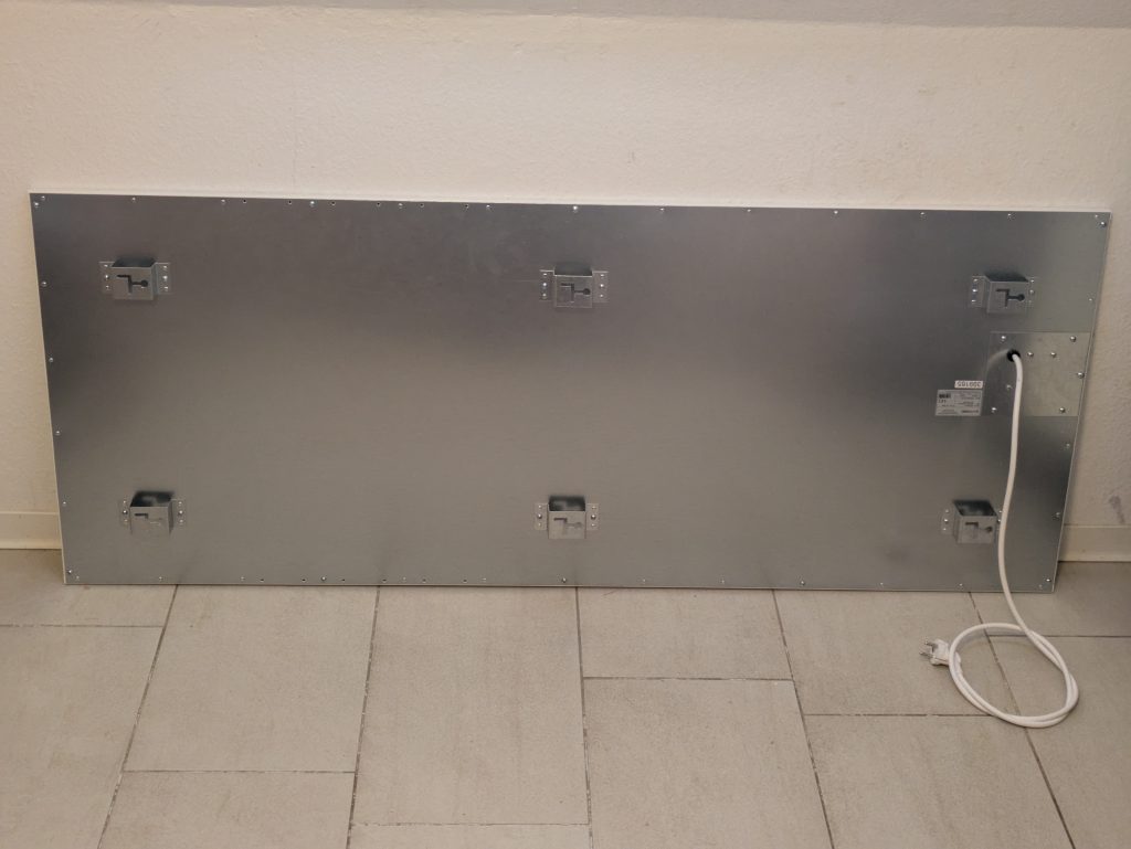 eVARMO suna basic Infrarotheizung von hinten