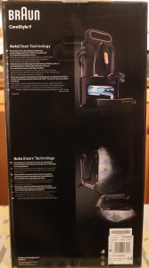 Braun CareStyle 9 IS 9090 Dampfbügelstation Karton Seitenansicht