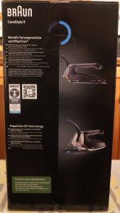 Braun CareStyle 9 IS 9090 Dampfbügelstation Karton seitlich