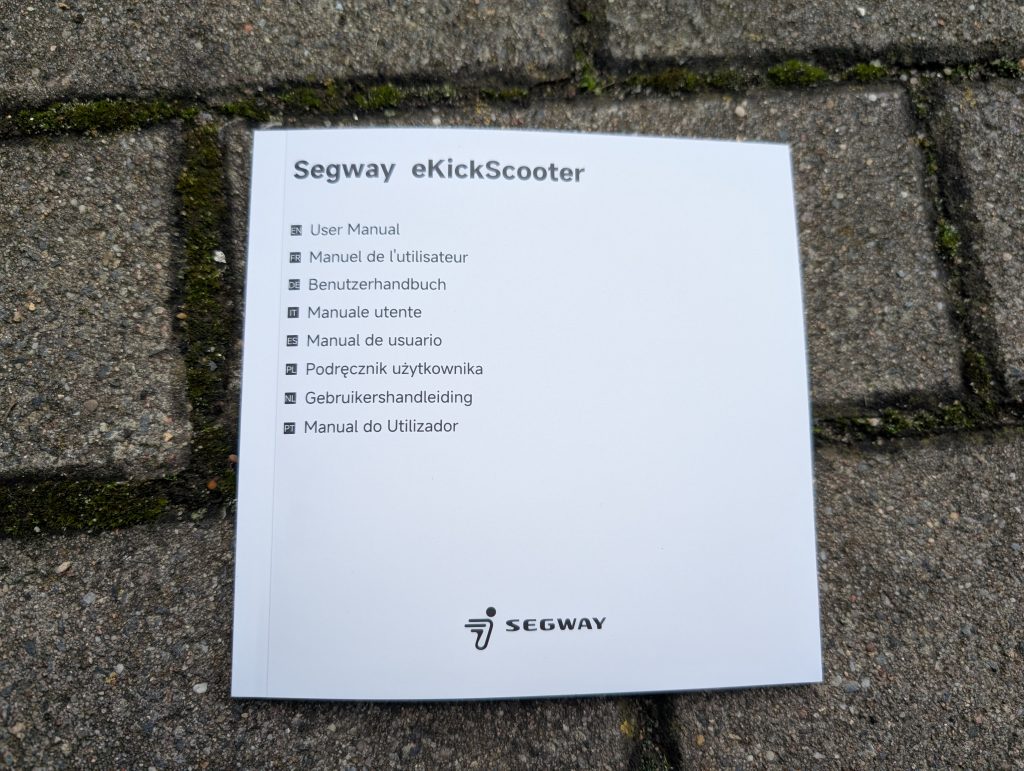 Anleitung des Segway Ninebot ZT3 Pro D E-Scooters