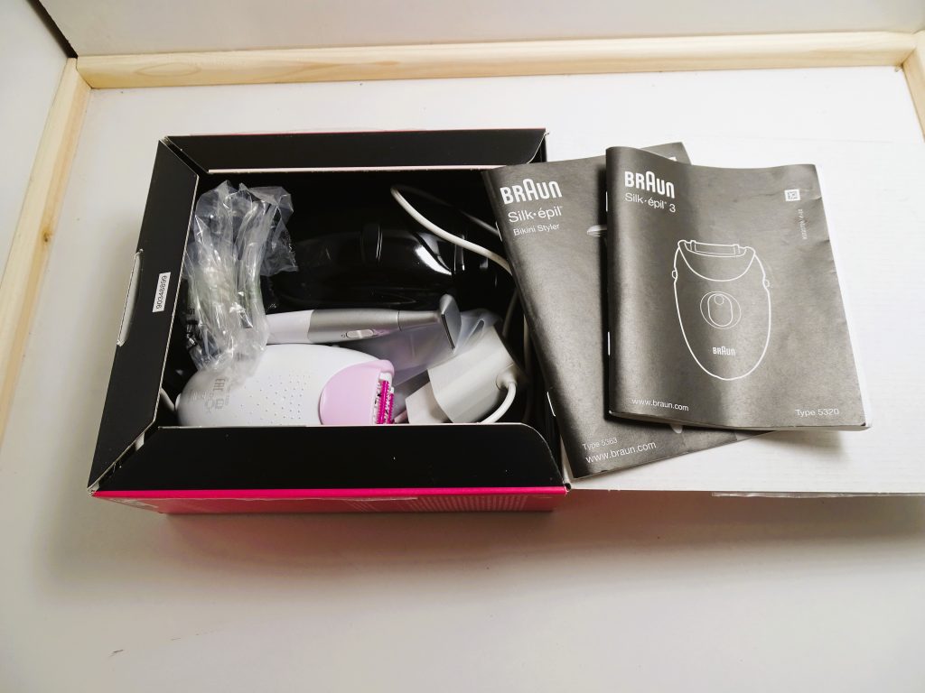 Braun silk-épil 3 Epilierer Verpackung geöffnet