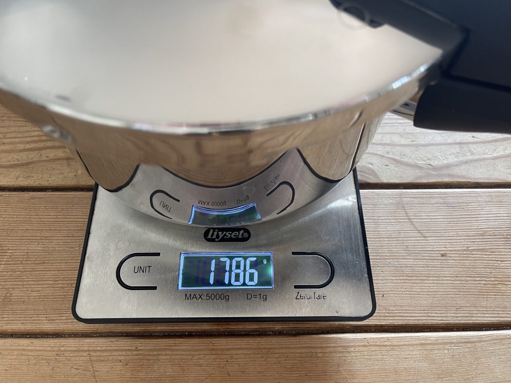 ELO Praktika XS-Schnellkochtopf Gesamtgewicht mit Deckel