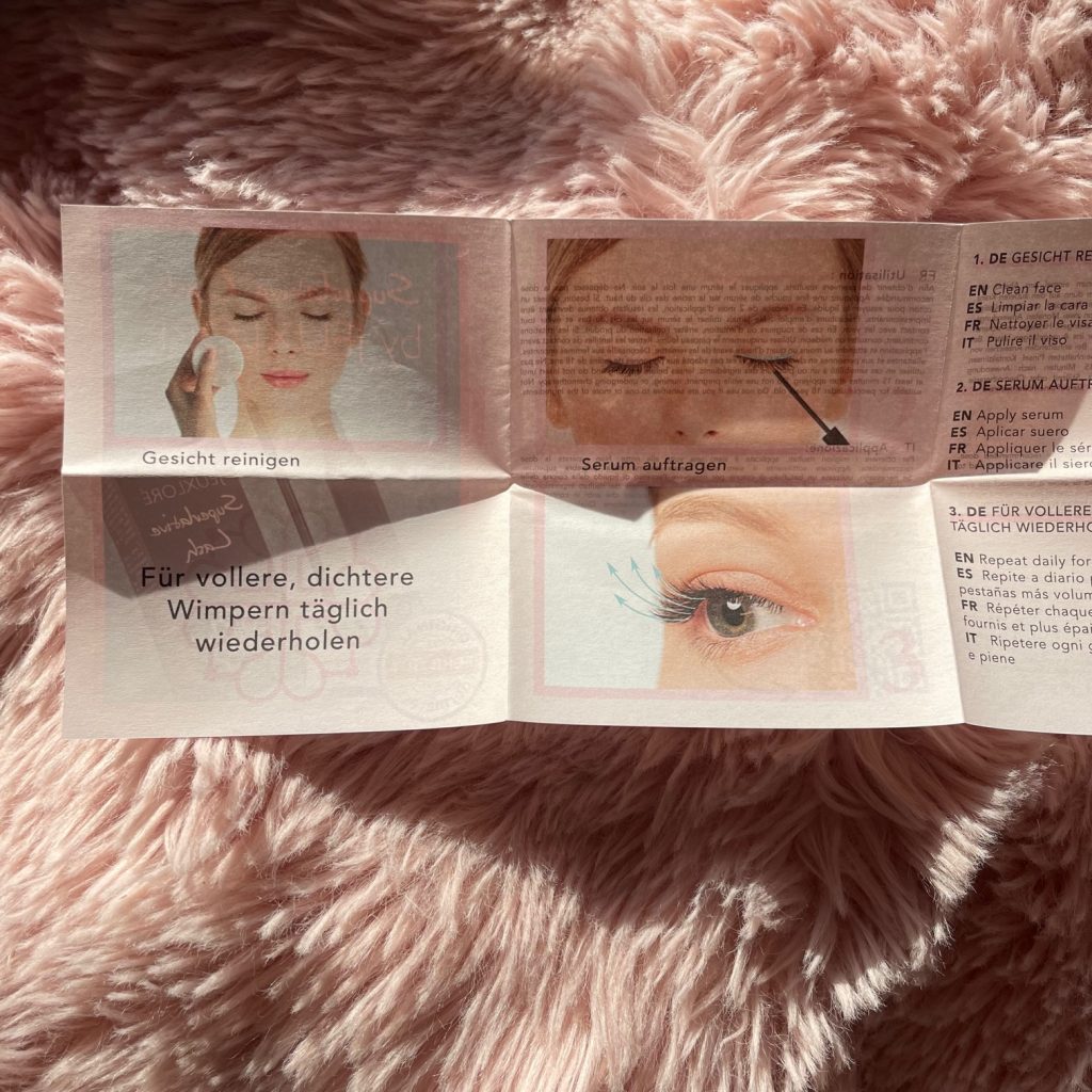 Jeuxloré Superlative Lash Wimpernserum Anleitung