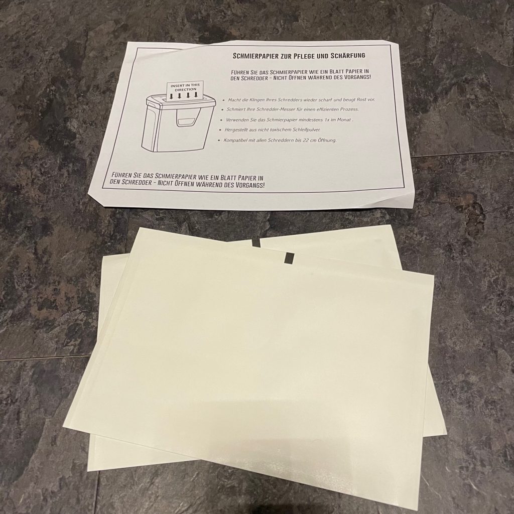 LGM P5 Aktenvernichter Schmierpapier