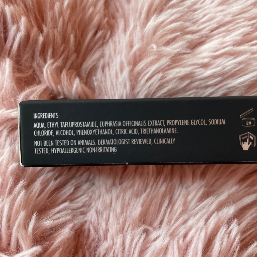 Nanolash Wimpern- und Augenbrauenserum Verpackung Rückseite