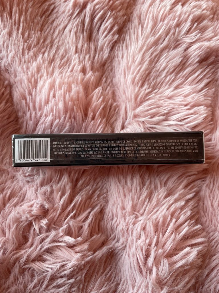 Nanolash Wimpern- und Augenbrauenserum Verpackung seitlich