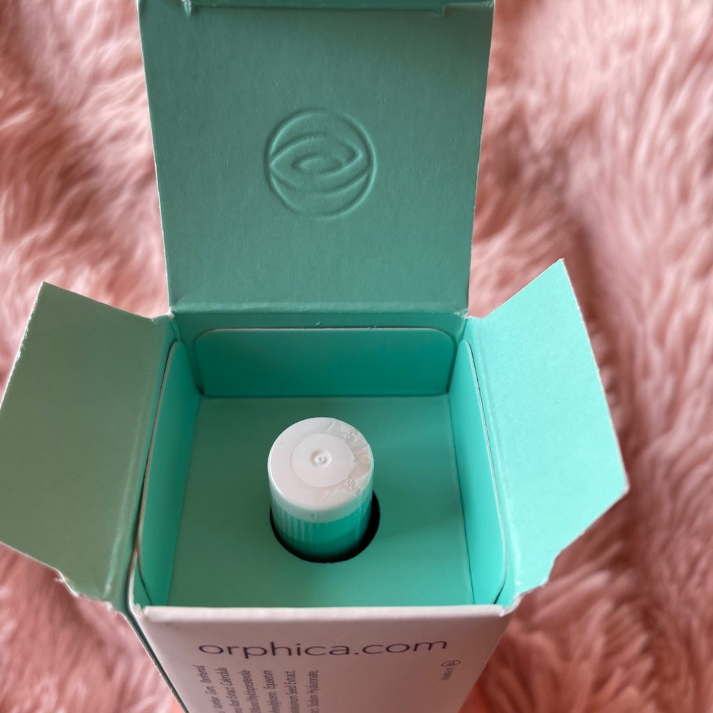 ORPHICA Realash Wimpernserum Verpackung innen