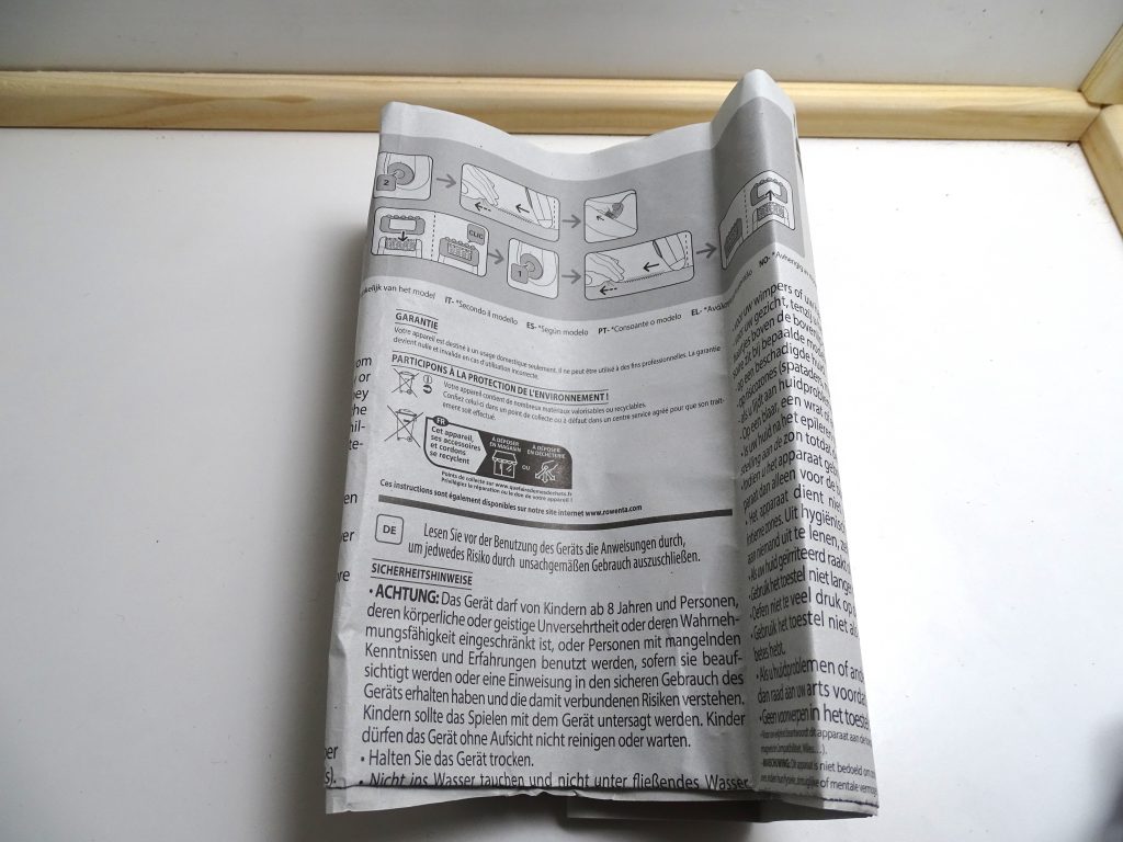Rowenta Easy Touch Bedienungsanleitung