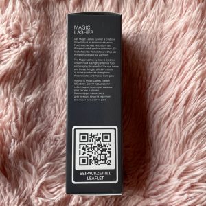 SA3 Magic Lashes Wimpernserum Verpackung QR-Code