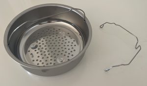 Tefal Clipso+ CHEF P45507 Schnellkochtopf Garkorb mit Ständer von oben