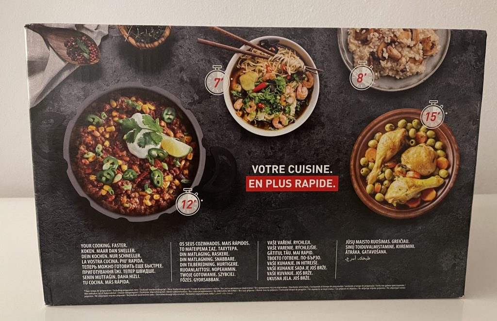 Tefal Clipso+ CHEF P45507 Schnellkochtopf im Karton von oben