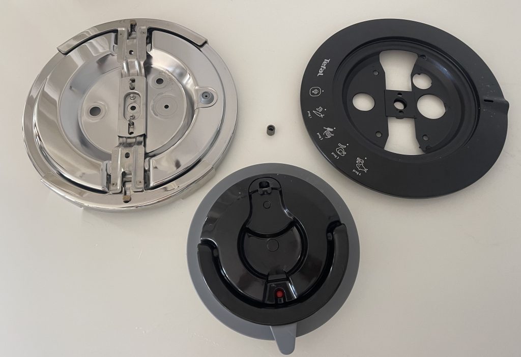 Tefal Clipso+ CHEF P45507 Schnellkochtopf vollständig demontierter Deckel