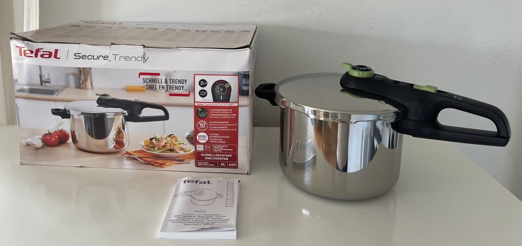 Tefal Secure Trendy ‎P25844 Schnellkochtopf ausgepackt mit Karton