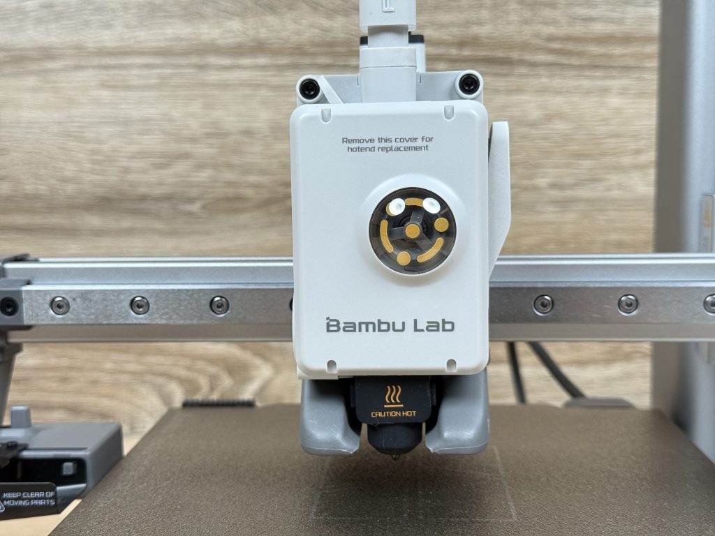 Bambu Lab A1 Mini 3D-Drucker Detail Druckkopf Frontansicht