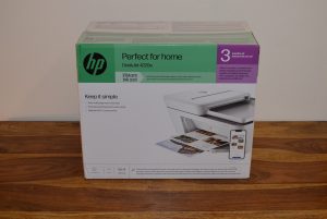 HP DeskJet 4220e Drucker Verpackung Frontansicht