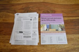 HP DeskJet 4220e Drucker Garantiebedingungen Flyer