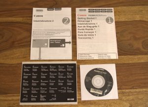 Canon PIXMA MG3650S Drucker Bedienungsanleitung und Installations-CD