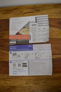 Epson WorkForce WF-2960DWF Drucker Schnellstartanleitung und Hinweise