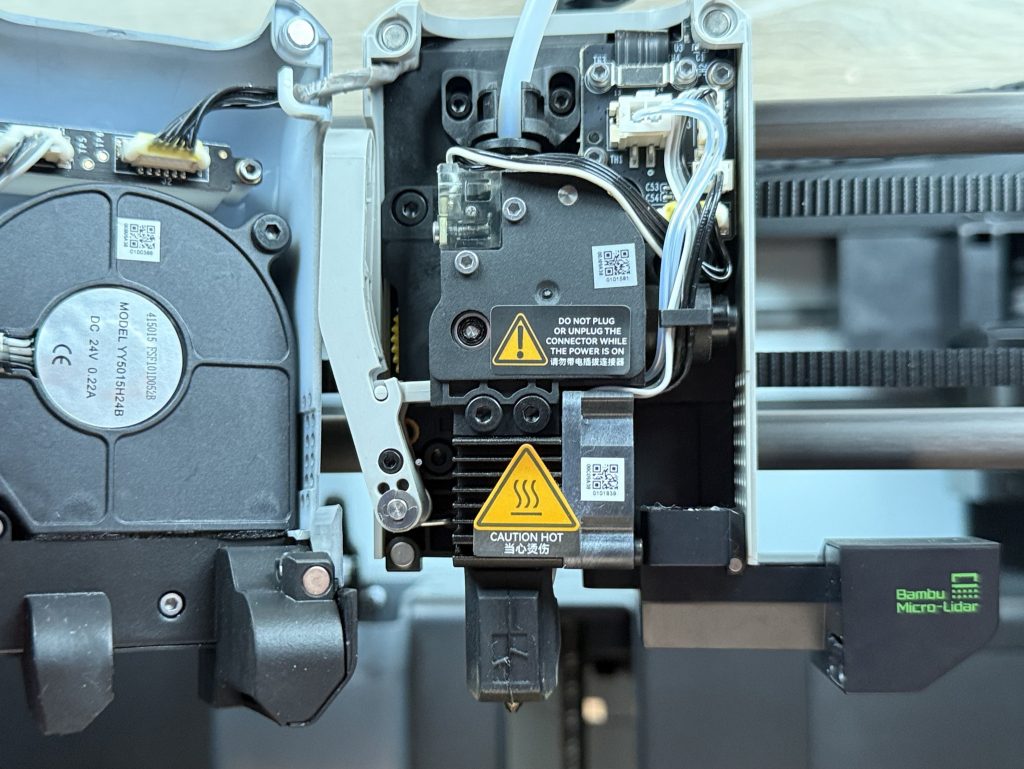 Bambu Lab X1C 3D-Drucker Detail Druckkopf 3