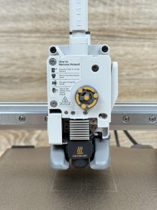 Bambu Lab A1 Mini 3D-Drucker Detail offener Druckkopf