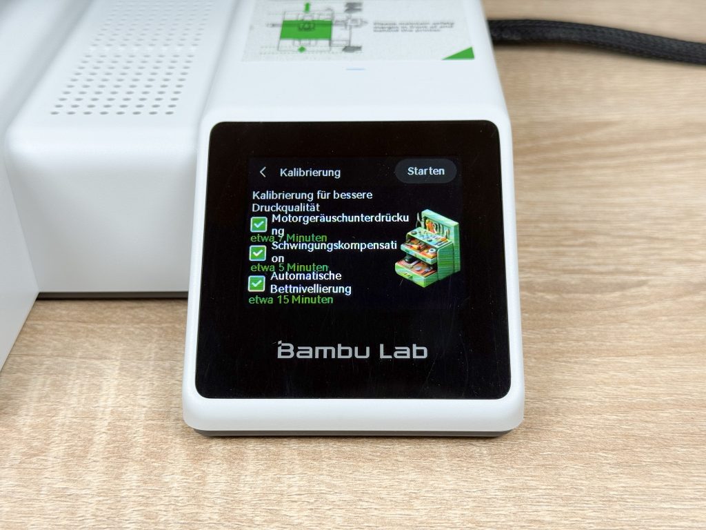 Bambu Lab A1 Mini 3D-Drucker Detail Kalibrierung 1