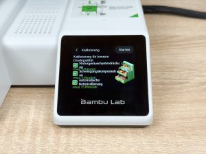 Bambu Lab A1 Mini 3D-Drucker Detail Kalibrierung 1