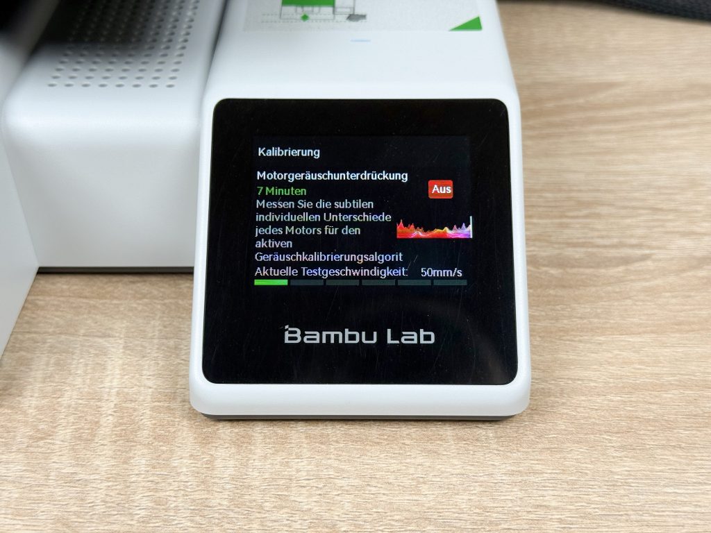 Bambu Lab A1 Mini 3D-Drucker Detail Kalibrierung 2