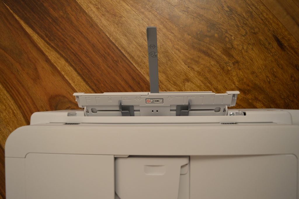 Brother MFC-J4340DW Drucker Manuelle Papierzufuhr ausgeklappt Ansicht von Oben
