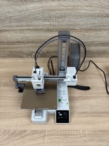 Bambu Lab A1 Mini 3D-Drucker Draufsicht und Veranschaulichung des Platzbedarfs