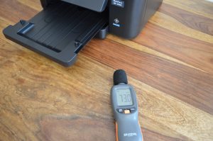 Epson WorkForce WF-2960DWF Drucker Lautstärkenmessung in Dezibel