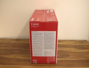 Canon PIXMA MG3650S Drucker Verpackung Seitenansicht Links