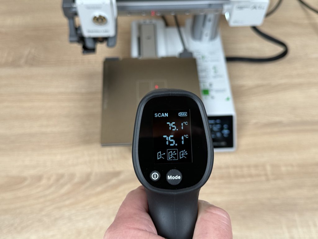 Bambu Lab A1 Mini 3D-Drucker Tempertaur Druckbett
