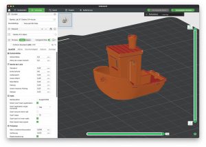 Bambu Lab X1C 3D-Drucker Slicer Vorschau