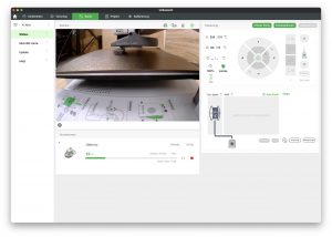 Bambu Lab A1 Mini 3D-Drucker Slicer während des Druckens