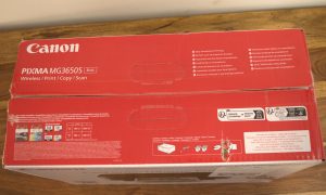 Canon PIXMA MG3650S Drucker Verpackung Oben