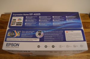 Epson Expression Home XP-4205 Drucker VerpackungAnsicht von Oben