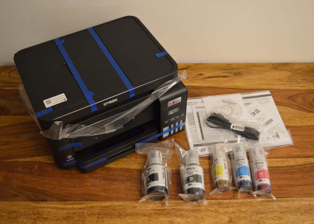 Epson EcoTank ET-4850 Drucker Verpackungsinhalt