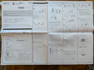Anleitung des Epson EcoTank ET-2870 Multifunktionsdruckers geöffnet