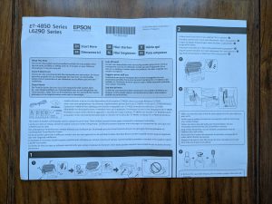 Anleitung des Epson EcoTank ET-4850 Multifunktionsdruckers