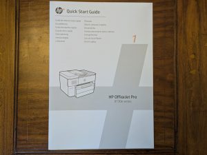 Anleitung des HP OfficeJet Pro 9730e Multifunktionsdruckers