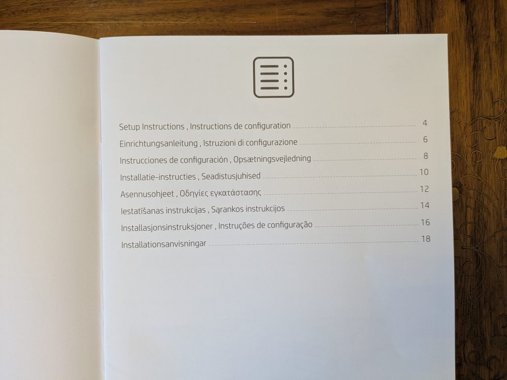 Anleitung des HP OfficeJet Pro 9730e Multifunktionsdruckers mit Inhaltsverzeichnis