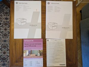 Anleitungen des HP OfficeJet Pro 9730e Multifunktionsdruckers