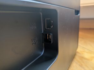 Anschlüsse des Epson WorkForce WF-2960DWF Multifunktionsdruckers