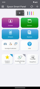 App des Epson EcoTank ET-4850 Multifunktionsdruckers