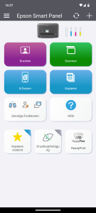 App des Epson WorkForce WF-2960DWF Multifunktionsdruckers